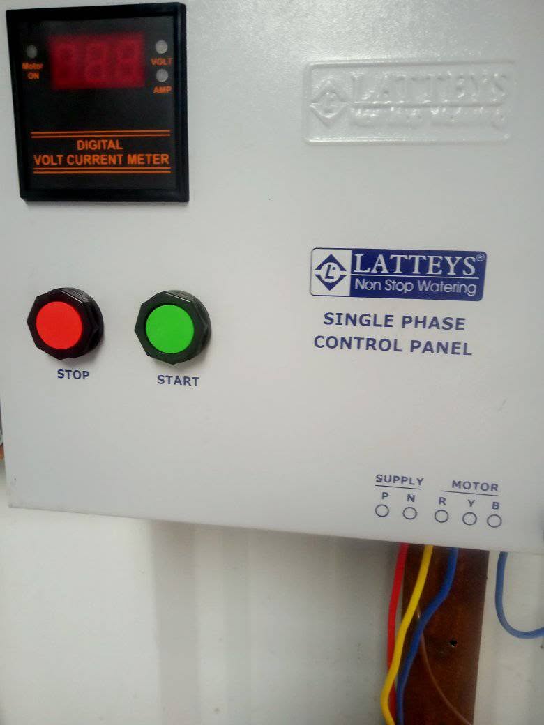 Single phase water-system control panel